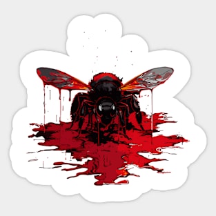 Bloody bee - bee death - Save the bees Sticker